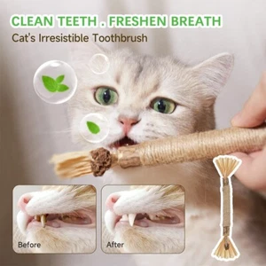Pawlovers Kitty Dental Chew Stick, 2024 Best Natural Silvervine Sticks for Cats - Picture 1 of 19