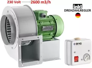 Radialgebläse Zentrifugal Radialventilator Radiallüfter TURBO 2600m³h+ 5A Regler - Bild 1 von 10