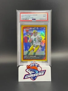 2006 Bowman Chrome Brett Favre Gold Refractor /50 PSA 9 Mint Pop 6 - Picture 1 of 2