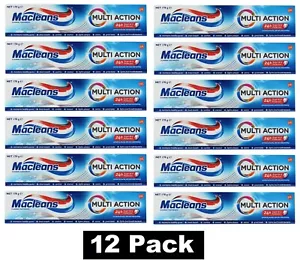 12 x Macleans 170g Toothpaste Multi Action Fluoride Toothpaste 100% Brand New - Picture 1 of 5