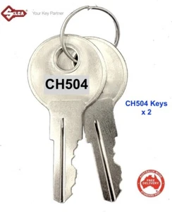 CH504 Keys x 2 -Flush Handle Paddle Lock -Tool Box Keys- Goliath, Southco, Yale - Picture 1 of 3