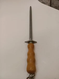 Cuchillo de colección R.H. Researchner Sheffield England afilador varilla de acero - Imagen 1 de 23