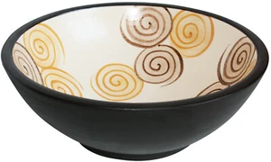 Bathroom Round Handmade Above Counter Parana Brown Fango Ceramic Vessel Sink - Picture 1 of 1