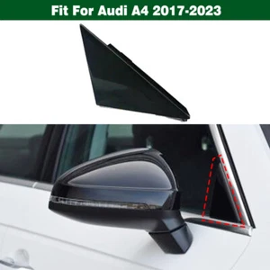 Right Black Front Door Window Glass Triangle Cover Trim For Audi A4 2017-2023 - Picture 1 of 8