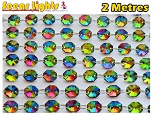 2M VITRAIL AB CHANDELIER CRYSTALS DROPLETS CUT GLASS BEADS WEDDING GOTHIC DROPS - Picture 1 of 12