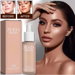 Zeria Drops Sunless Tanning Drops Natural Boost Melanin Enhancing Skin Tone 60ml - Picture 1 of 23