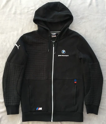 BMW Motorsport Puma Racing Hombres Negro Cremallera Sudadera con Capucha Suéter Chaqueta de Pista Talla S Foto 1 de 4