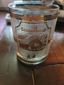 Vintage Culver Steamboat Souvenir Glass – 22k Gold Trim Cabin Scene – Rare Find - Picture 1 of 7
