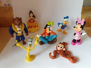 Disney Toy Figures, beauty and the beast, minnie mouse, donald duck, goofy, abu  - Picture 1 of 10