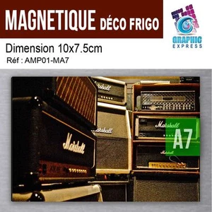 10x7.5cm - Magnetisch Deko - Kühlschrank Magnet - Musik Marshall - AMP-01M - Foto 1 di 5