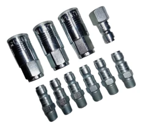 MILTON 10 PC 1803 1809 1810 P STYLE AIR HOSE FITTINGS 1/4" NPT - Picture 1 of 1