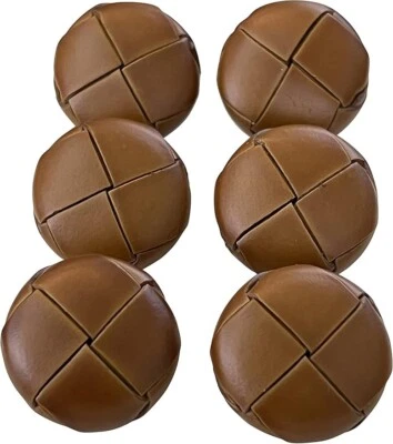 ATbutton Very Large (1"), Luggage Premium Leather Buttons- Set of 6 - Image 1 of 2