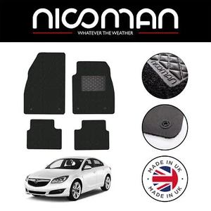 Maßgefertigte Fußmatten für Vauxhall (Opel) Insignia MK1 2008-2017 DELUXE schwarz Set original passt - Bild 1 von 7