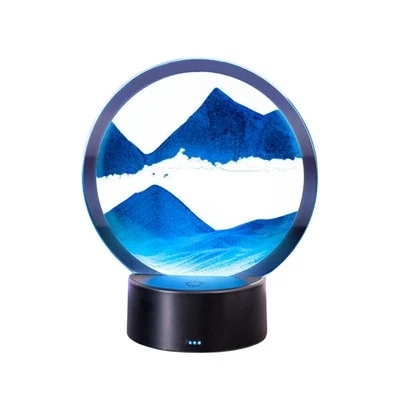 Art + Tech LED Sand Art Motion Display Relaxing Desk Decor Blue 16x19cm - image 1 of 4