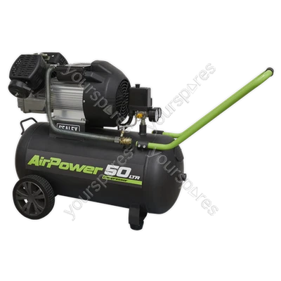 Sealey 50L V-Twin Direct Drive Air Compressor 3hp - Image 1 of 4