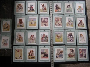 LOTE DE IMPRESIONES DE PERROS CÓMIC ROBERT L. DICKEY AÑOS 20 (26) pequeño calendario tops vintage - Imagen 1 de 10