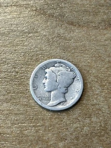 1917 Mercury Dime G - Picture 1 of 2