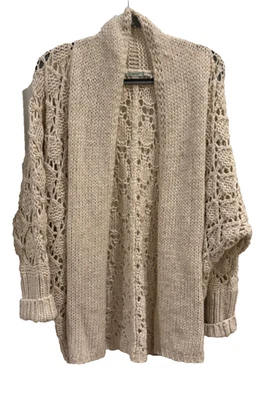 Kimchi Blue Urban Outfitters Chunky Knit Size Small Open Front Cardigan Boho Y2K - Image 1 of 4