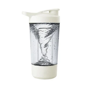 Premium USB Rechargeable Protein Shaker Bottle - 14 Oz BPA Free Mixer Cup - Picture 1 of 7