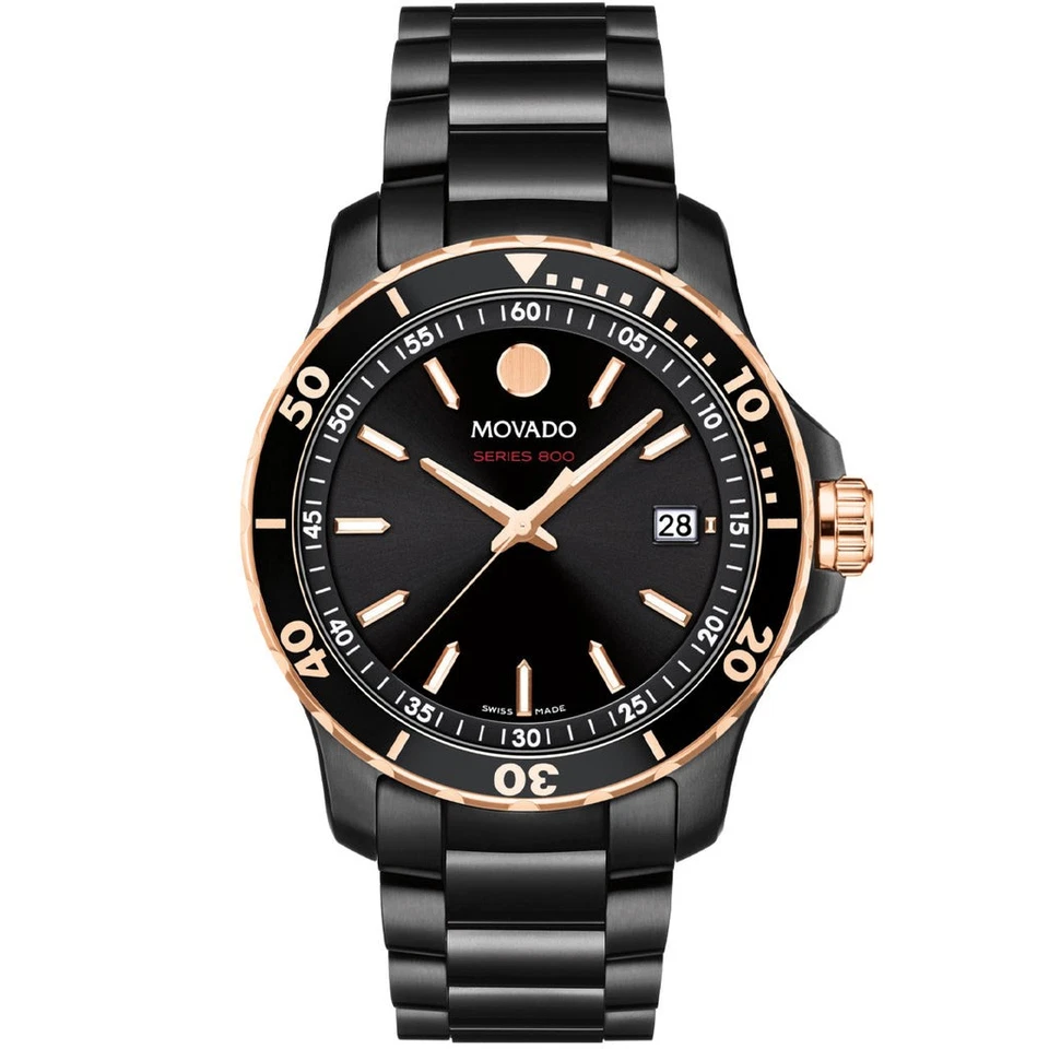 Movado Herren Serie 800 40mm Quarz Uhr 2600162 - Bild 1 von 1