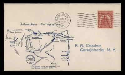 DR WHO 1929 FDC #657 SULLIVAN EXPEDITION w14809 - Image 1 of 2