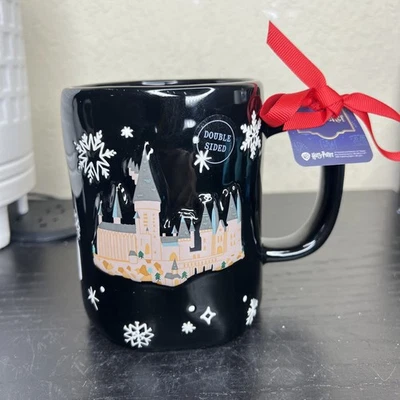 NEW Rae Dunn x Harry Potter ‘I’d Rather Stay at Hogwarts this Christmas’ Mug - Image 1 of 4