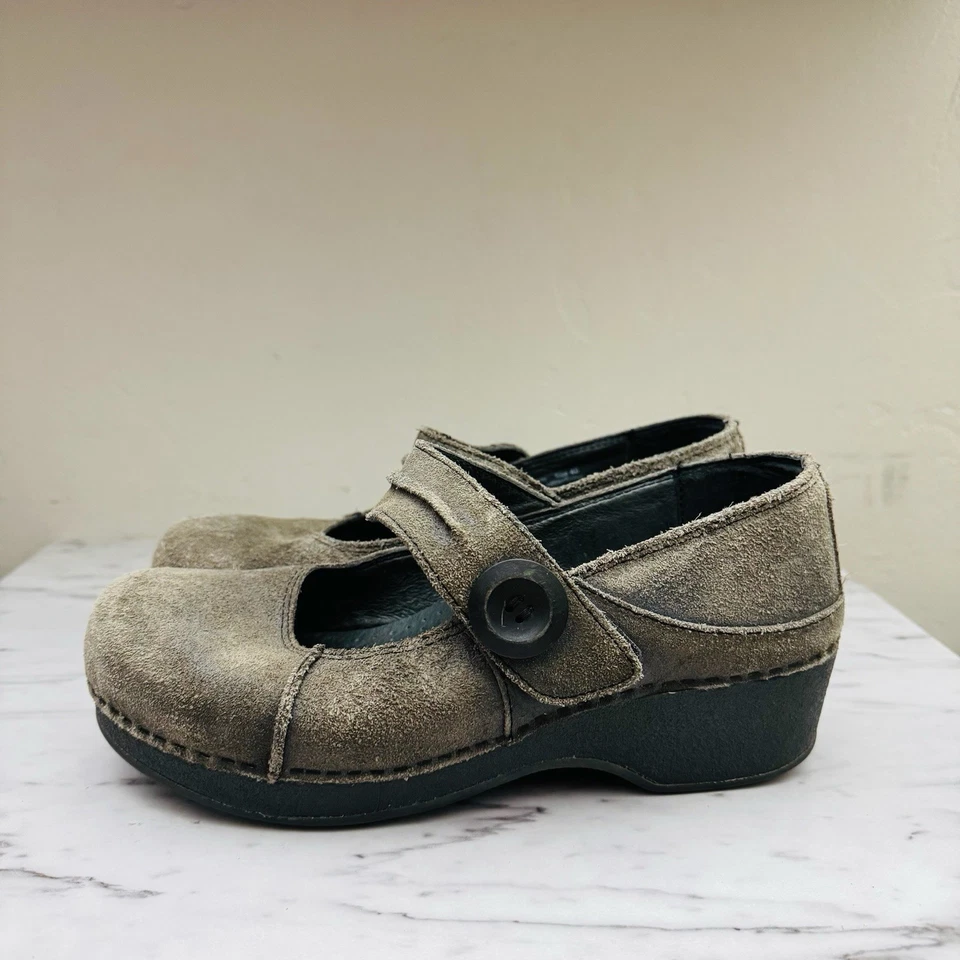 Dansko Gray Suede Mary Jane Slip On Shoes Women’s Size 9 - Image 1 of 4