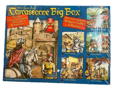 Carcassonne Big Box Board Game with 5 expansions BRAND NEW UNOPENED w/SPLIT SEAL - Image 1 of 4