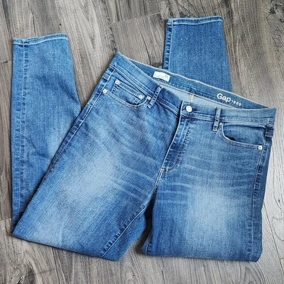 Gap 1969 True Skinny Jeans Mens 33R Regular Wash Denim Classic - Image 1 of 4