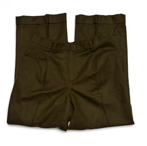 Vintage Lauren Ralph Lauren 12P Petite Wide Leg Trouser Hose grün Lammwolle gefüttert  - Bild 1 von 6