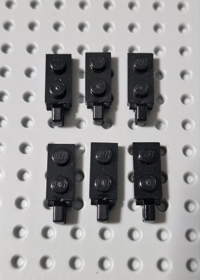 Lego Raster Scharnier Gelenk Platte 1x2 Schwarz 6 Stück 44301 A238 - Bild 1 von 1