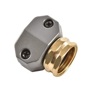 Zinc and Brass Female Clamp Coupling,Fits 3/4" or 5/8" Garden Hose Repair Fit... - Picture 1 of 6