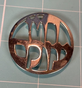 Prendedor colgante vintage de plata esterlina Ludwig Wolpert hebreo "vida eterna" - Imagen 1 de 10