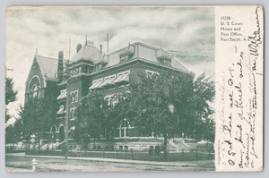 U.S. Court House & Post Office Fort Smith AR Postkarte Souvenir Co. - Bild 1 von 3
