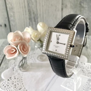 Works Ok Givenchy Watch Square Silver Men'S - Picture 1 of 4