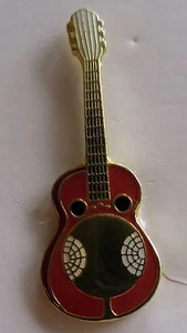 Steel Resonator Guitar Band Music Lapel Hat Pin Melody Tie Tac Biker Country - Picture 1 of 1