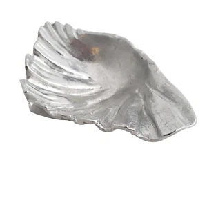 1978 Arthur Court Designs Shell Clam Oyster Bowl Dish Footed Tray Metal - Picture 1 of 5