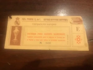 Real Madrid - Juventus 86/87 coppa campioni biglietto ticket - Foto 1 di 1