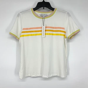 Cupcakes & Kaschmir Top Damen Größe Small weiß Mila Streifen Grafik Strick neu mit Etikett - Bild 1 von 10