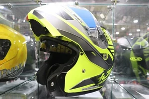 SMALL HJC CL-Max 3 Gallant Snowmobile Helmet Modular Opening Full Face HI-VIZ - Bild 1 von 3
