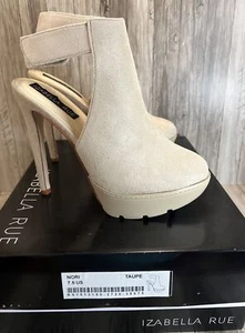Tacones de plataforma topo Izabella Rue Nori 7,5 EE. UU. - Imagen 1 de 6
