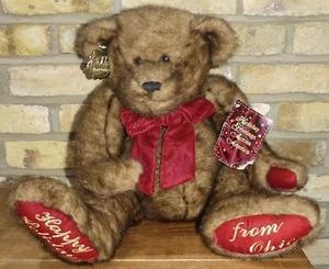 VINTAGE DAN DEE COLLECTOR'S CHOICE 100TH ANNIVERSARY OHIO BEAR 2002 22" - Bild 1 von 9