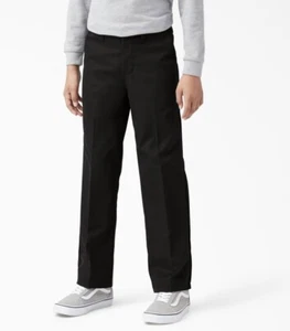 Dickies Classic Fit Straight Pants Kids Black - Brand New - Sizes 3, 7, 17 - Picture 1 of 5