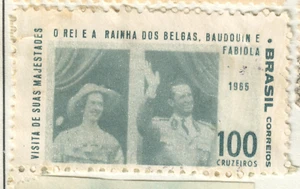 Brazil - 1965 Visit of the King and Queen of the Belgians - Picture 1 of 1