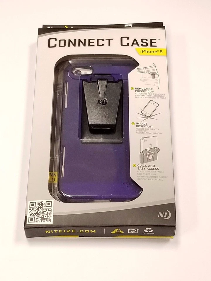 Funda Nite Ize iPhone 5 Connect púrpura translúcido Foto 1 de 1