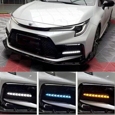 Luz de circulación diurna LED para Toyota Corolla SE XSE 2020-2022 luz antiniebla giratoria Foto 1 de 4