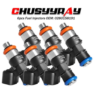 6* Fuel Injectors For 2013 2014 2015 2016 2017 Ford Flex 3.5L V6 Foto 1 de 4