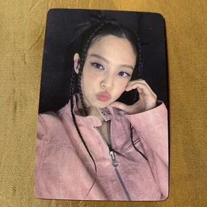 JENNIE BLACKPINK Black Vogue J Celeb K-pop Girl Photo Card Braid Pink - Picture 1 of 5
