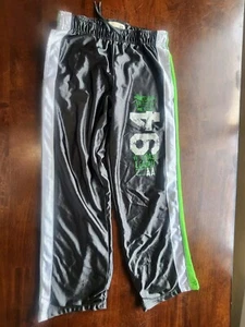 Old Navy Active Leggings Girls Size XL 14 Black Neon Green Stripe 94 Active Wear - Picture 1 of 4