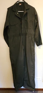 Big Ben Coverall Men 42 Short Gray Canvas Workwear Boiler Suit Made USA k9 - Picture 1 of 5